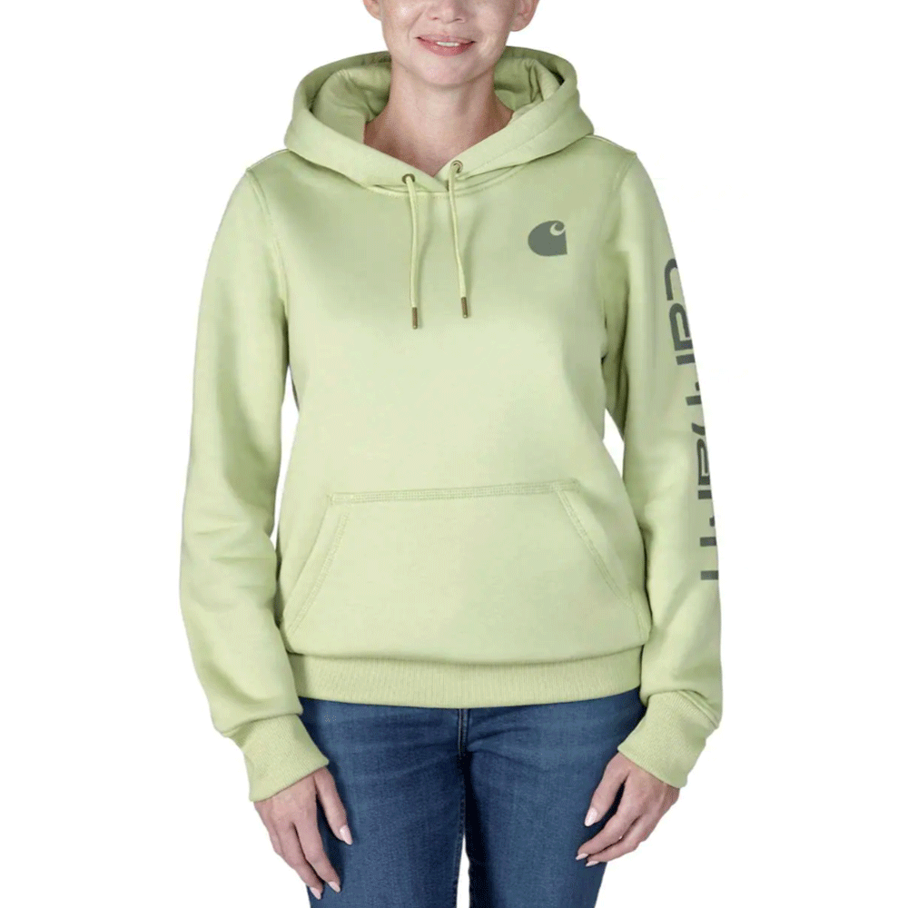 Carhartt 102791 Womens Clarksburg Relaxed Fit Midweight Logo Sleeve Sweatshirt - Premium WOMENS HOODIES from Carhartt - Just £47.37! Shop now at femaleworkwear.com