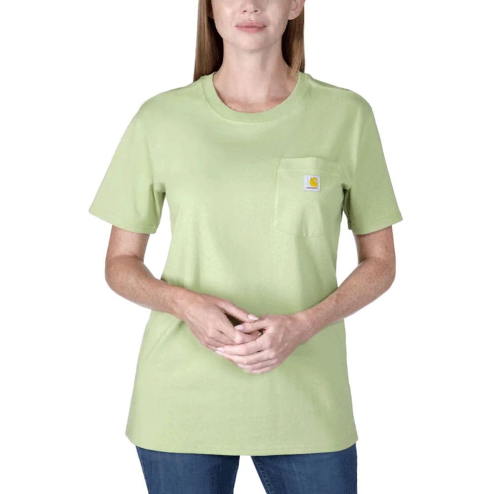 Carhartt 103067 Women's Loose Fit Heavyweight Short Sleeve K87 Pocket T-Shirt - Premium WOMENS T-SHIRTS from Carhartt - Just £15.18! Shop now at femaleworkwear.com