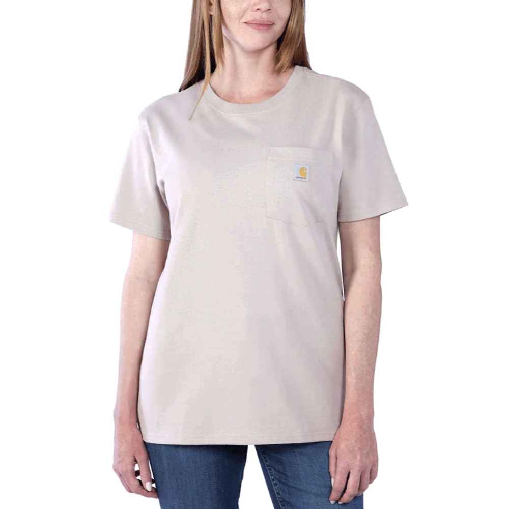 Carhartt 103067 Women's Loose Fit Heavyweight Short Sleeve K87 Pocket T-Shirt - Premium WOMENS T-SHIRTS from Carhartt - Just £15.18! Shop now at femaleworkwear.com