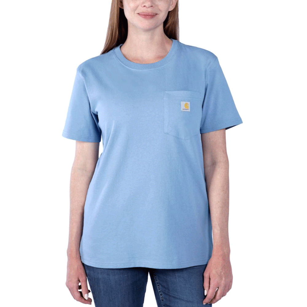 Carhartt 103067 Women's Loose Fit Heavyweight Short Sleeve K87 Pocket T-Shirt - Premium WOMENS T-SHIRTS from Carhartt - Just £15.18! Shop now at femaleworkwear.com