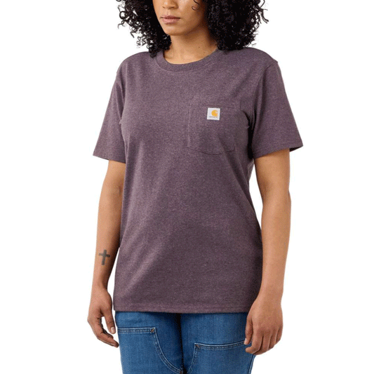 Carhartt 103067 Women's Loose Fit Heavyweight Short Sleeve K87 Pocket T-Shirt - Premium WOMENS T-SHIRTS from Carhartt - Just £15.18! Shop now at femaleworkwear.com