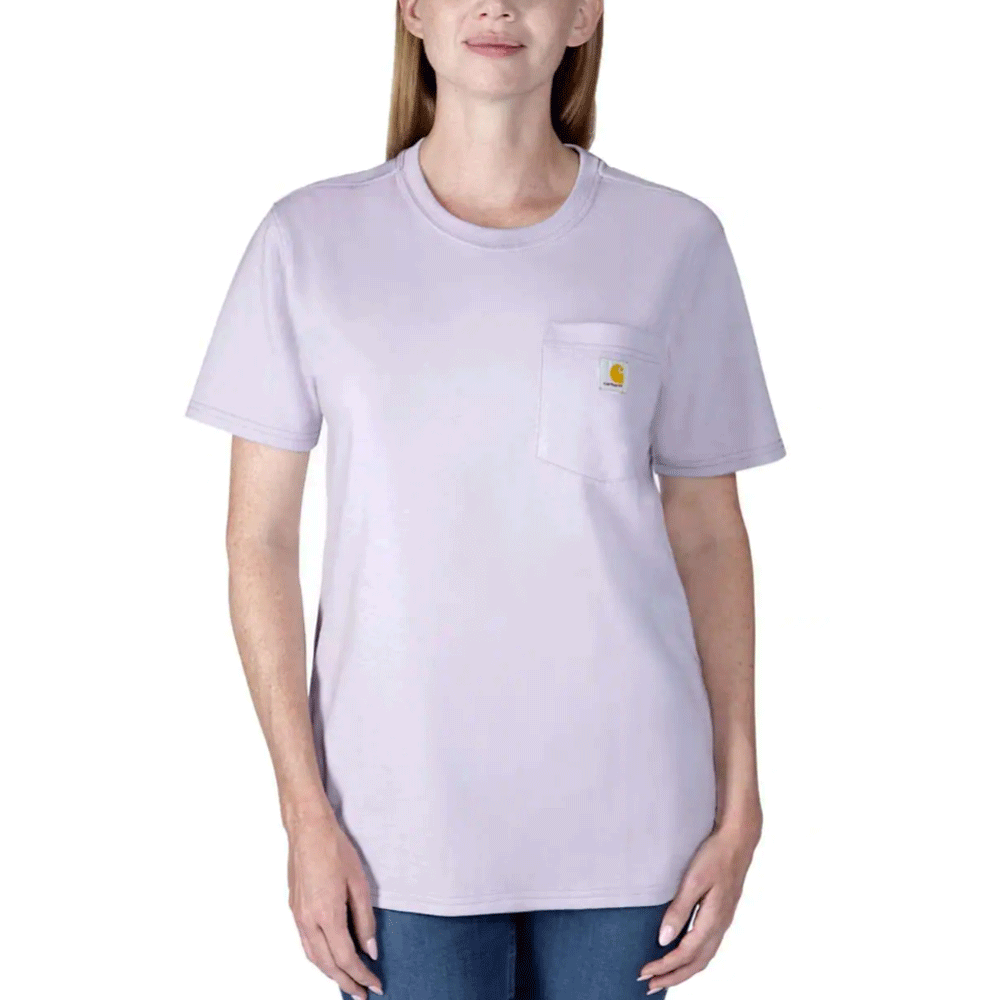 Carhartt 103067 Women's Loose Fit Heavyweight Short Sleeve K87 Pocket T-Shirt - Premium WOMENS T-SHIRTS from Carhartt - Just £15.18! Shop now at femaleworkwear.com