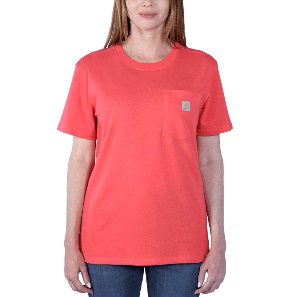 Carhartt 103067 Women's Loose Fit Heavyweight Short Sleeve K87 Pocket T-Shirt - Premium WOMENS T-SHIRTS from Carhartt - Just £15.18! Shop now at femaleworkwear.com