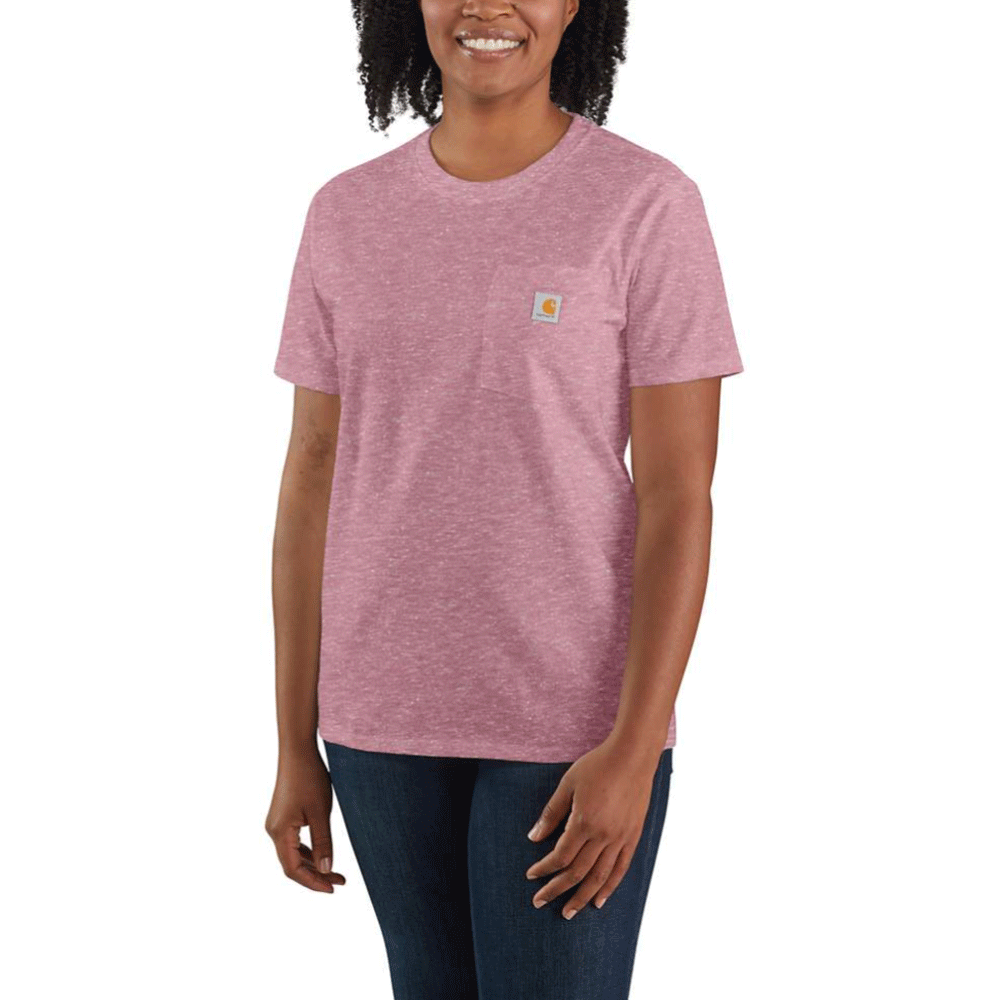 Carhartt 103067 Women's Loose Fit Heavyweight Short Sleeve K87 Pocket T-Shirt - Premium WOMENS T-SHIRTS from Carhartt - Just £15.18! Shop now at femaleworkwear.com