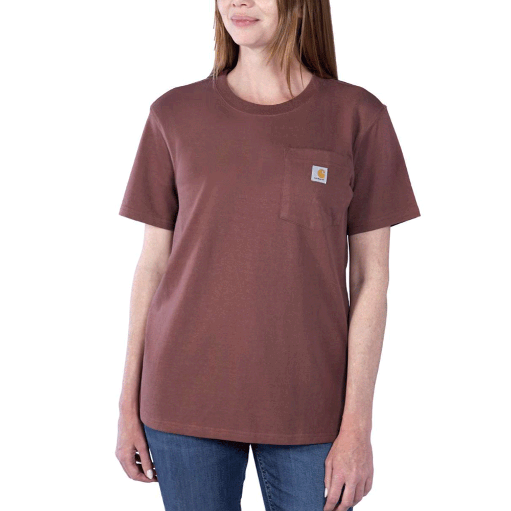 Carhartt 103067 Women's Loose Fit Heavyweight Short Sleeve K87 Pocket T-Shirt - Premium WOMENS T-SHIRTS from Carhartt - Just £15.18! Shop now at femaleworkwear.com