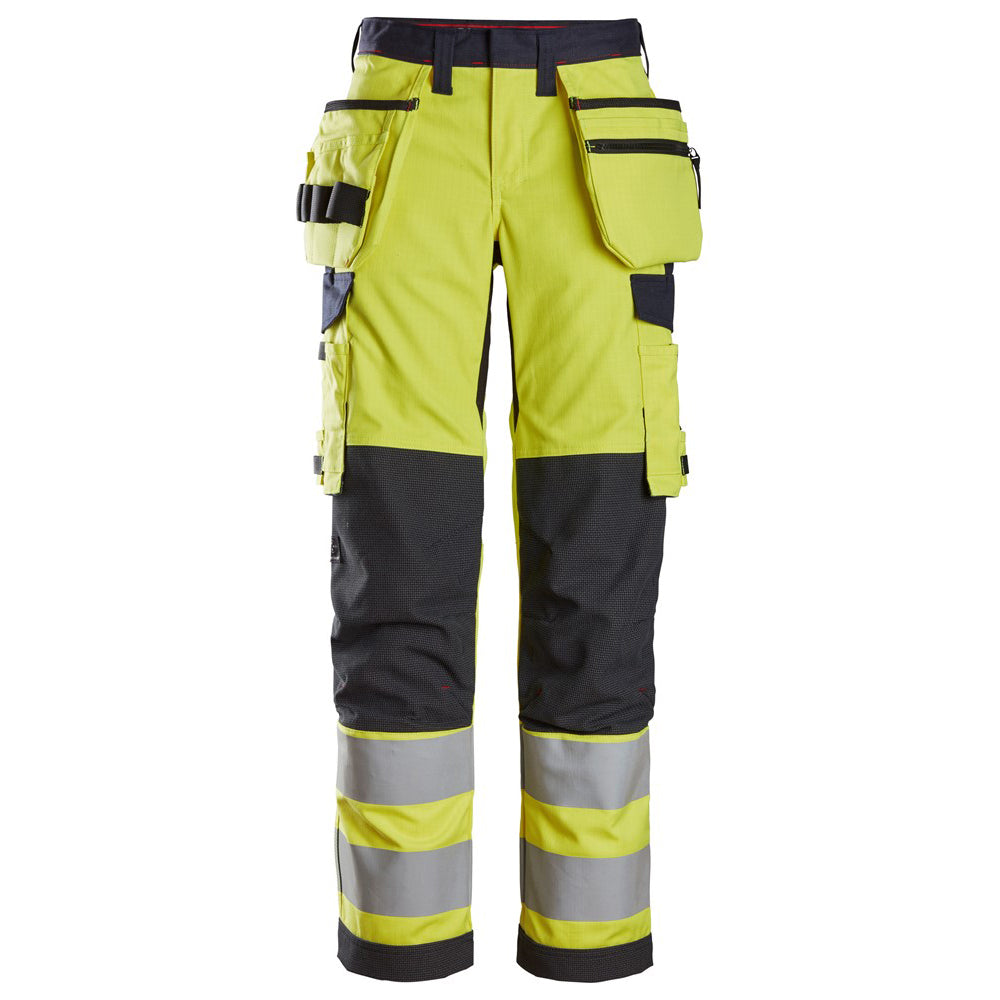 Snickers 6797 ProtecWork Women's Trousers Holster Pockets Hi-Vis Class 2 - Premium WOMENS HI-VIS TROUSERS from Snickers - Just £284.02! Shop now at femaleworkwear.com