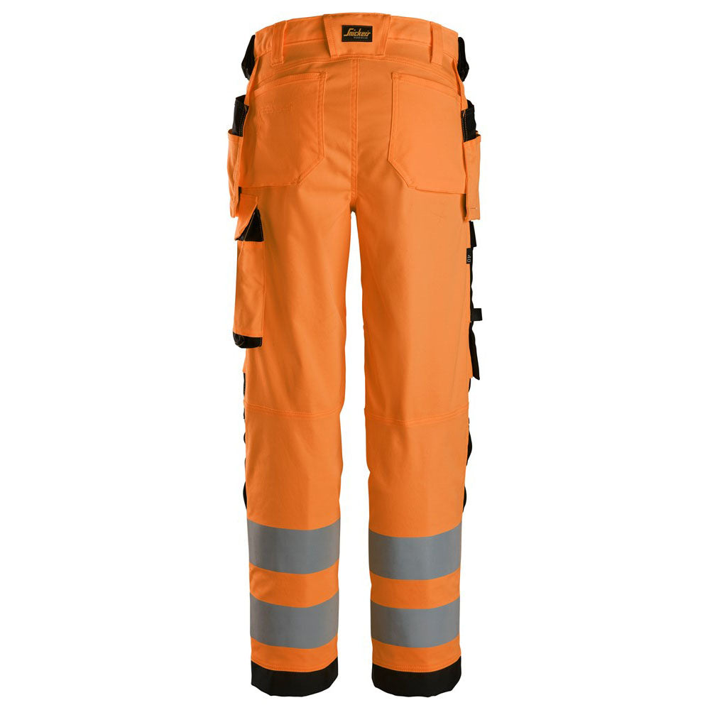 Snickers 6734 High-Vis Class 2 Women's Stretch Trousers Holster Pockets - Premium WOMENS HI-VIS TROUSERS from Snickers - Just £99.24! Shop now at femaleworkwear.com