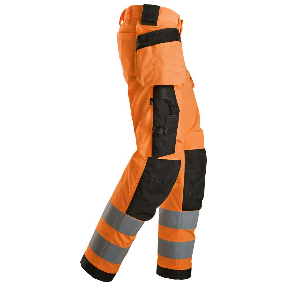 Snickers 6734 High-Vis Class 2 Women's Stretch Trousers Holster Pockets - Premium WOMENS HI-VIS TROUSERS from Snickers - Just £99.24! Shop now at femaleworkwear.com