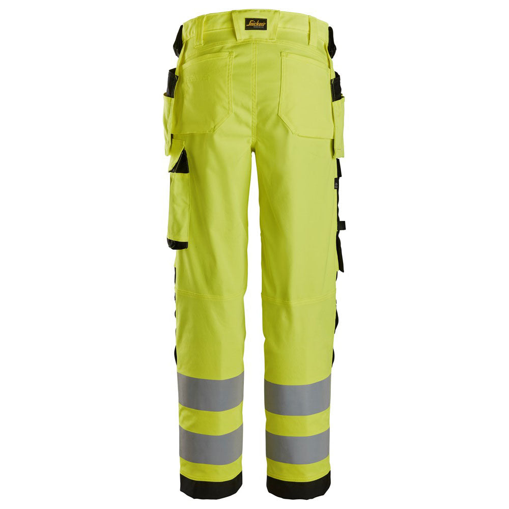 Snickers 6734 High-Vis Class 2 Women's Stretch Trousers Holster Pockets - Premium WOMENS HI-VIS TROUSERS from Snickers - Just £99.24! Shop now at femaleworkwear.com