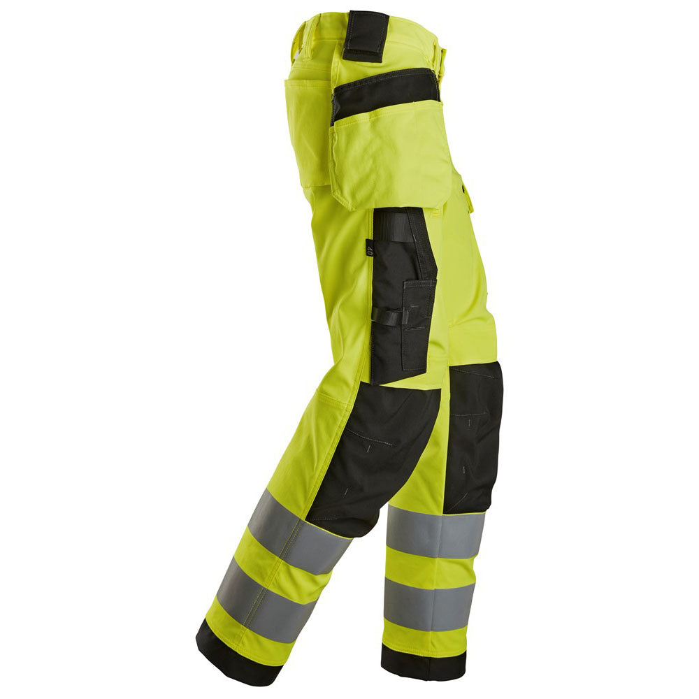 Snickers 6734 High-Vis Class 2 Women's Stretch Trousers Holster Pockets - Premium WOMENS HI-VIS TROUSERS from Snickers - Just £99.24! Shop now at femaleworkwear.com