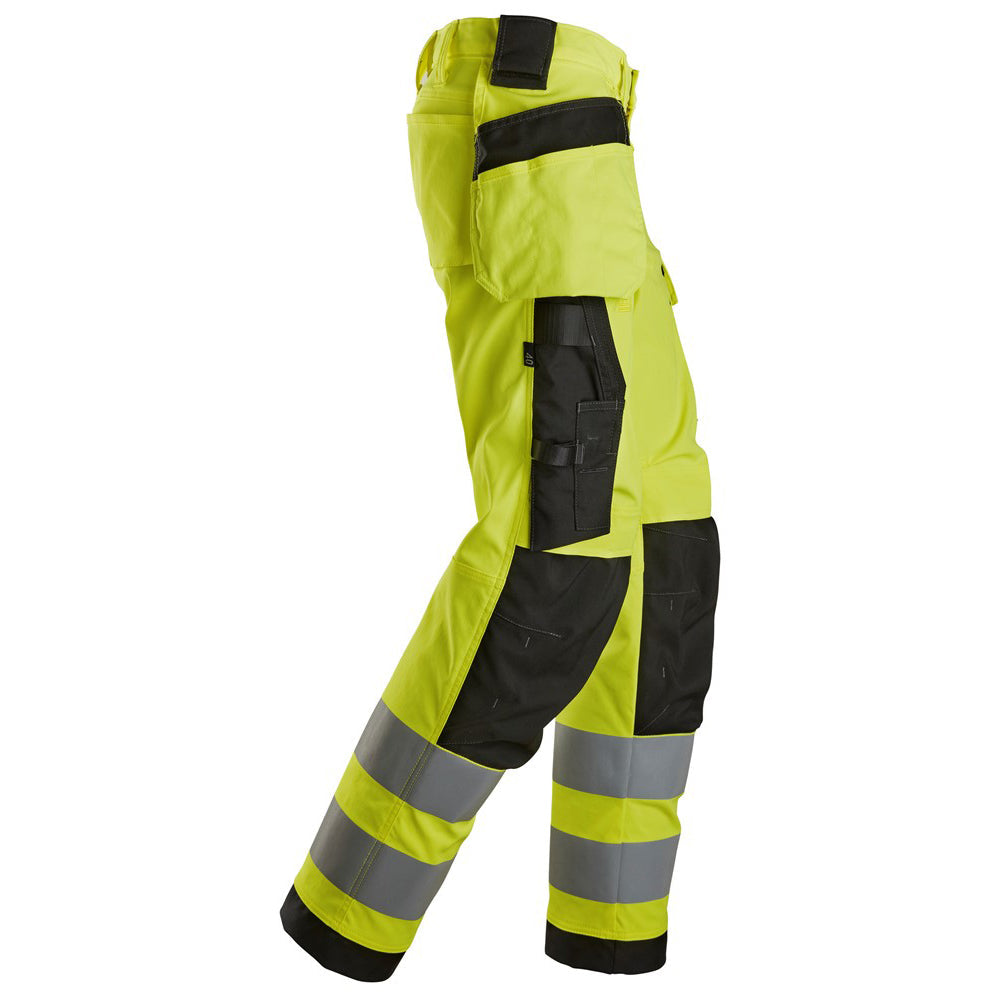 Snickers 6743 Hi-Vis Class 2 Women's Stretch Trousers Holster Pockets - Premium WOMENS HI-VIS TROUSERS from Snickers - Just £108.72! Shop now at femaleworkwear.com