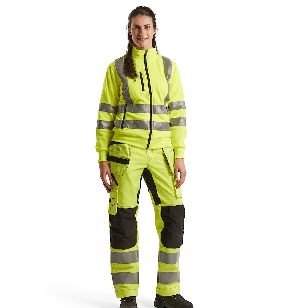 Blaklader 3308 Women's Hi-Vis Full Zip Sweatshirt - Premium WOMENS HI-VIS SWEATSHIRTS from Blaklader - Just £81! Shop now at femaleworkwear.com