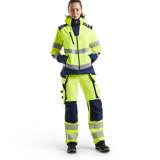 Blaklader 4791 Women's Hi-Vis Waterproof Stretch Softshell Jacket - Premium WOMENS HI-VIS JACKETS from Blaklader - Just £119.15! Shop now at femaleworkwear.com