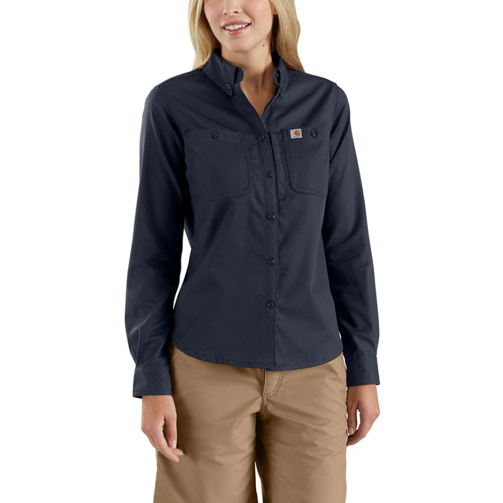 Carhartt 103106 Rugged Professional Series Relaxed Fit Canvas Long Sleeve Work Shirt - Premium WOMENS T-SHIRTS from Carhartt - Just £56.84! Shop now at femaleworkwear.com