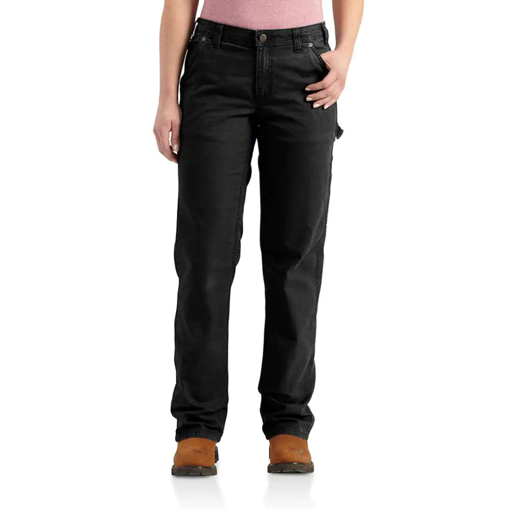 Carhartt 102080 Womens Rugged Flex Loose Fit Canvas Work Trouser Pant - Premium WOMENS TROUSERS from Carhartt - Just £44.93! Shop now at femaleworkwear.com