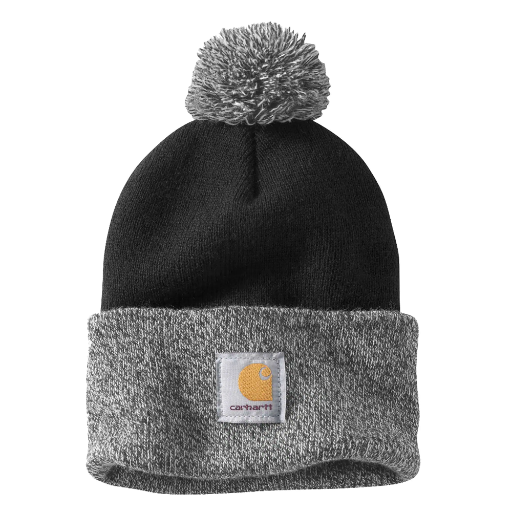 Carhartt 102240 Womens Lookout Knit Pom-Pom Cuffed Beanie Hat - Premium WOMENS HEADWEAR from Carhartt - Just £18.45! Shop now at femaleworkwear.com