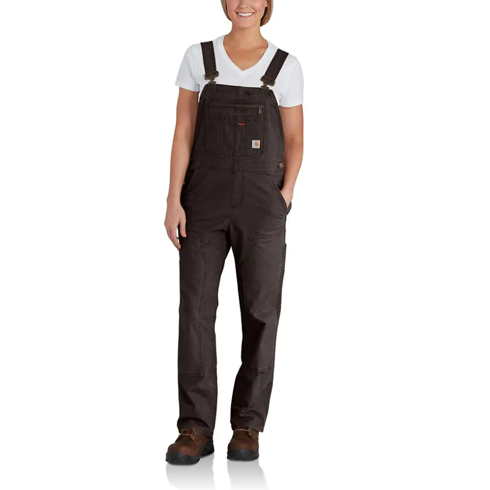 Carhartt 102438 Rugged Flex Loose Fit Canvas Bib Overall - Premium WOMENS TROUSERS from Carhartt - Just £110.05! Shop now at femaleworkwear.com