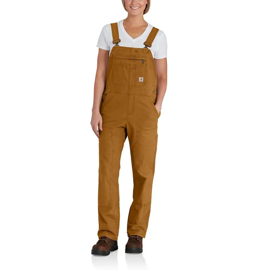 Carhartt 102438 Rugged Flex Loose Fit Canvas Bib Overall - Premium WOMENS TROUSERS from Carhartt - Just £110.05! Shop now at femaleworkwear.com