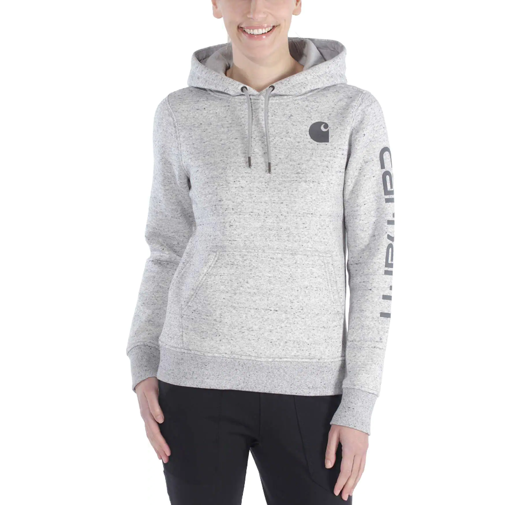 Carhartt 102791 Womens Clarksburg Relaxed Fit Midweight Logo Sleeve Sweatshirt - Premium WOMENS HOODIES from Carhartt - Just £47.37! Shop now at femaleworkwear.com