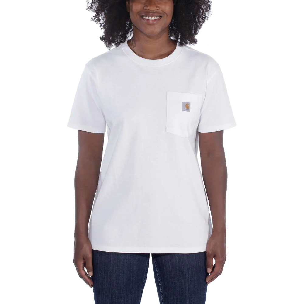 Carhartt 103067 Women's Loose Fit Heavyweight Short Sleeve K87 Pocket T-Shirt - Premium WOMENS T-SHIRTS from Carhartt - Just £15.18! Shop now at femaleworkwear.com