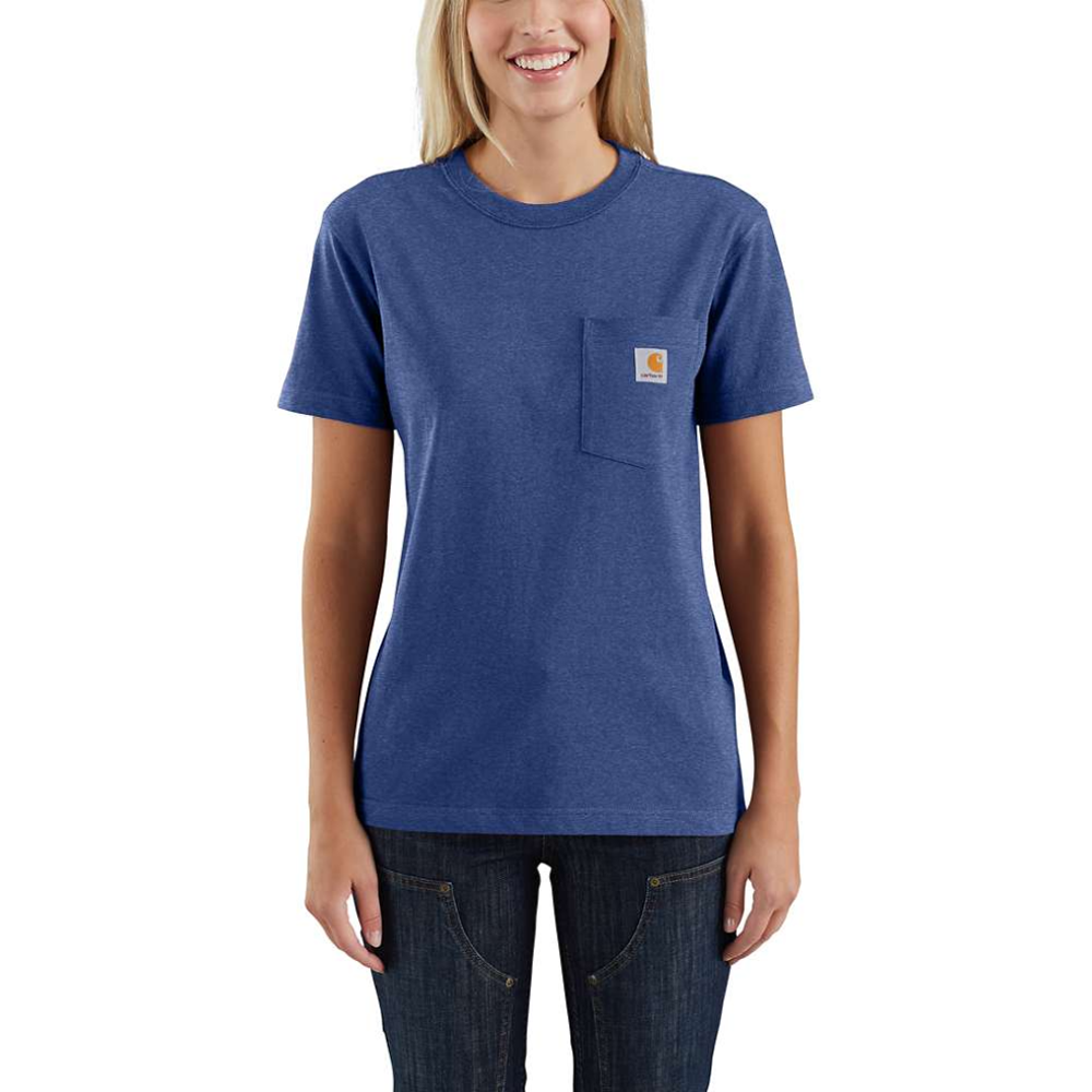 Carhartt 103067 Women's Loose Fit Heavyweight Short Sleeve K87 Pocket T-Shirt - Premium WOMENS T-SHIRTS from Carhartt - Just £15.18! Shop now at femaleworkwear.com