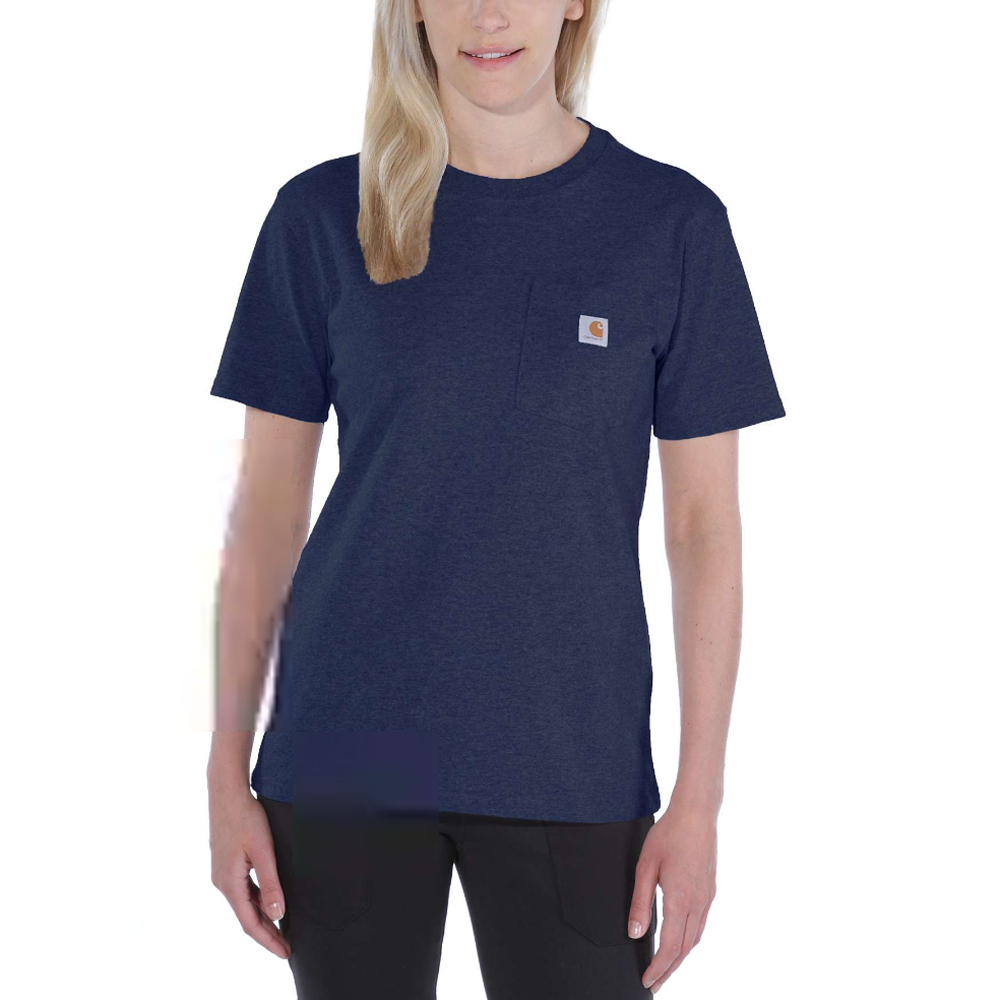 Carhartt 103067 Women's Loose Fit Heavyweight Short Sleeve K87 Pocket T-Shirt - Premium WOMENS T-SHIRTS from Carhartt - Just £15.18! Shop now at femaleworkwear.com