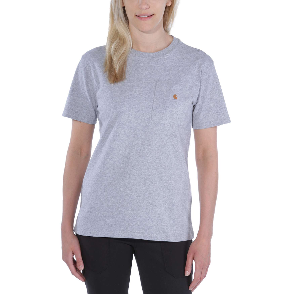 Carhartt 103067 Women's Loose Fit Heavyweight Short Sleeve K87 Pocket T-Shirt - Premium WOMENS T-SHIRTS from Carhartt - Just £15.18! Shop now at femaleworkwear.com