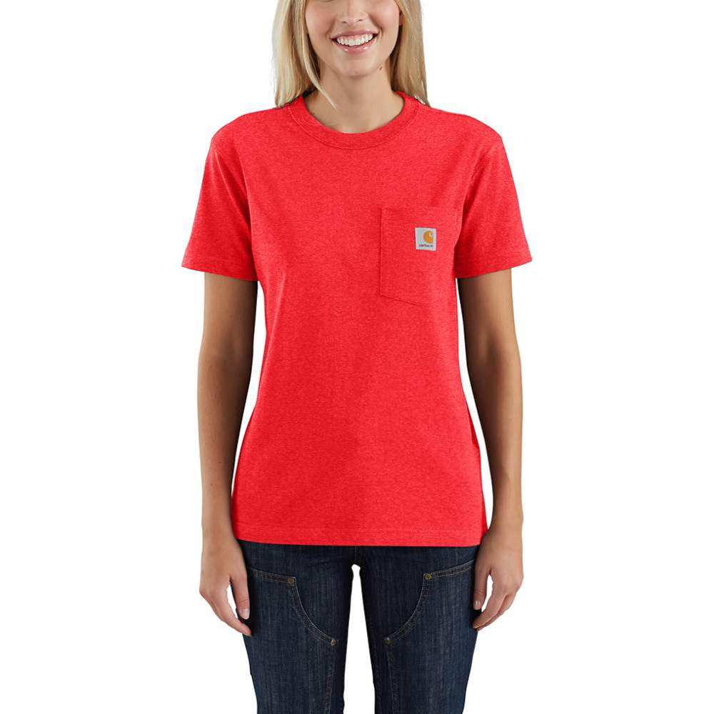 Carhartt 103067 Women's Loose Fit Heavyweight Short Sleeve K87 Pocket T-Shirt - Premium WOMENS T-SHIRTS from Carhartt - Just £15.18! Shop now at femaleworkwear.com