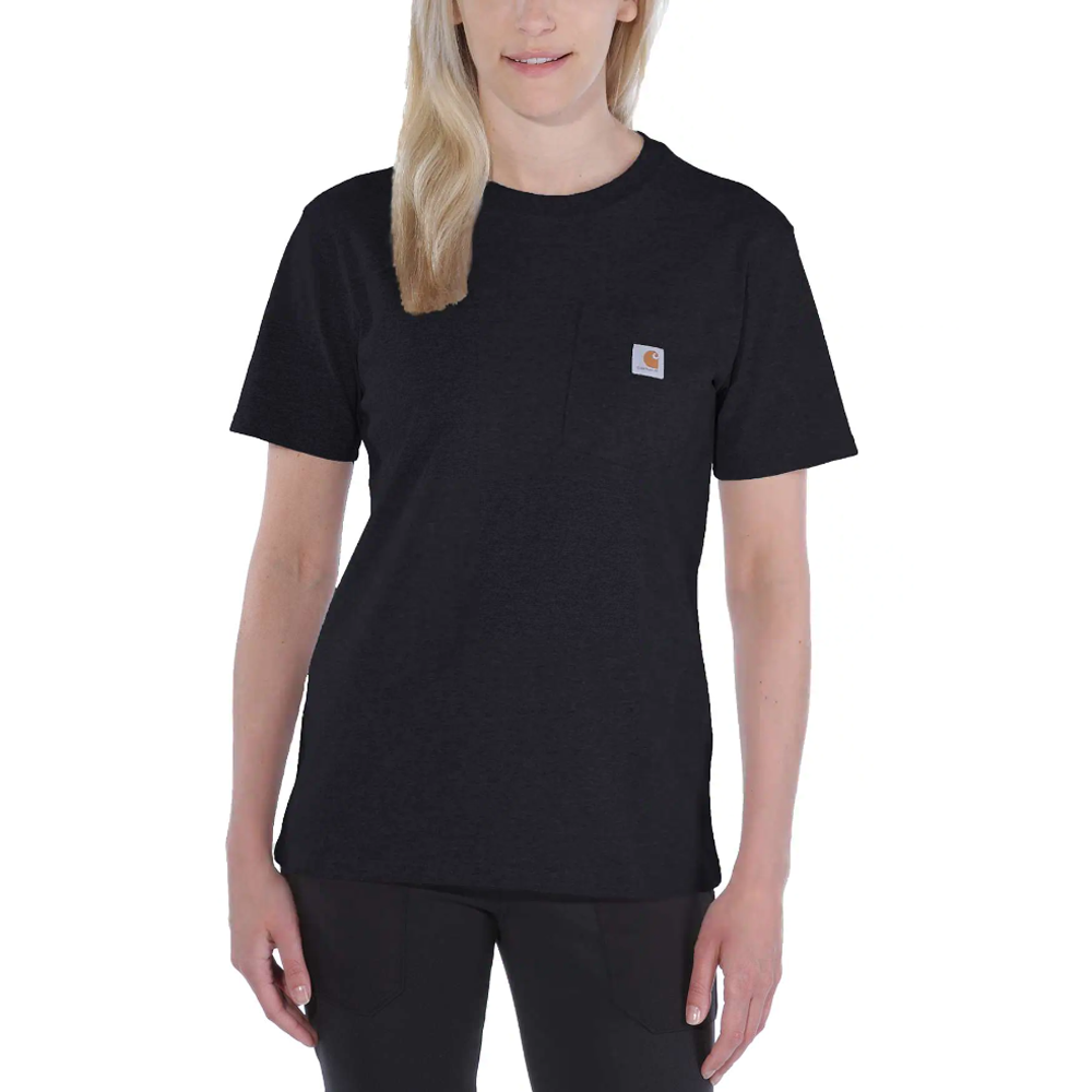 Carhartt 103067 Women's Loose Fit Heavyweight Short Sleeve K87 Pocket T-Shirt - Premium WOMENS T-SHIRTS from Carhartt - Just £15.18! Shop now at femaleworkwear.com