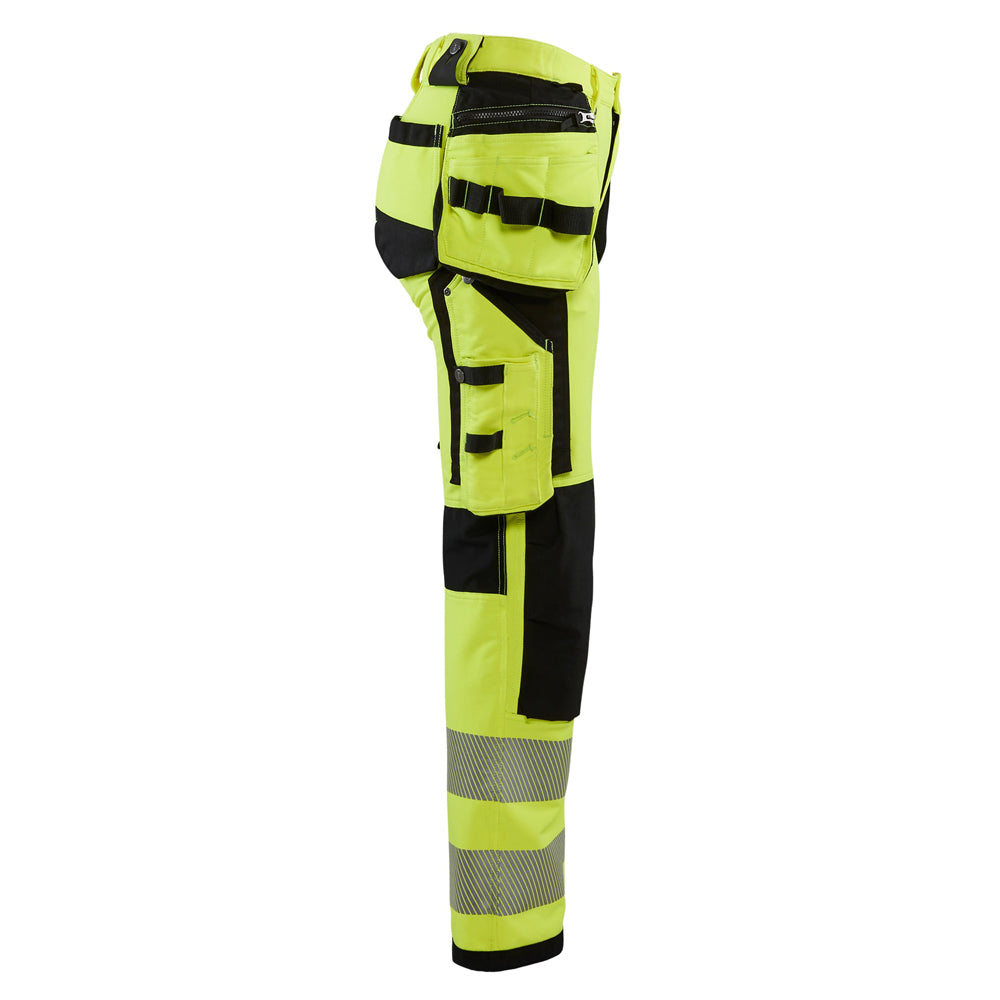 Blaklader 7197 Womens Hi-Vis 4-Way Stretch Holster Pocket Work Trouser - Premium WOMENS HI-VIS TROUSERS from Blaklader - Just £123.23! Shop now at femaleworkwear.com