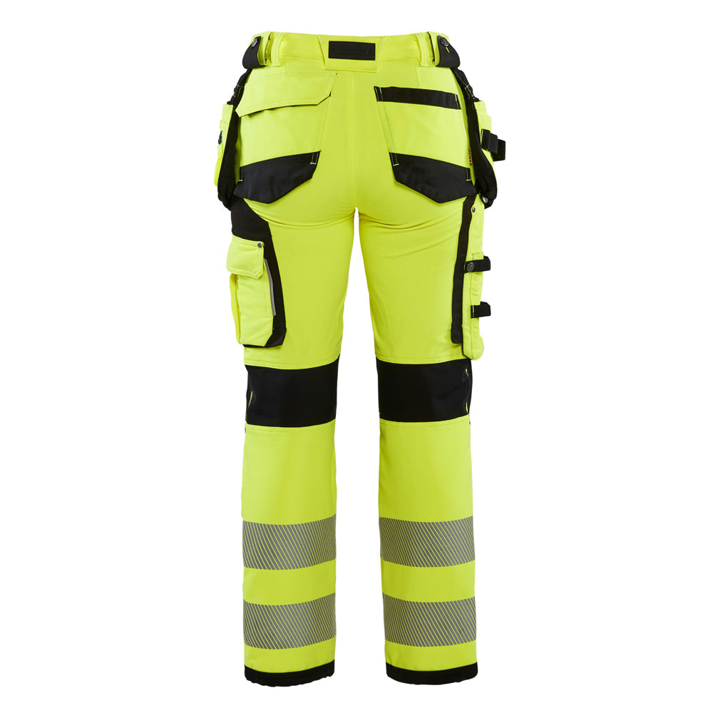 Blaklader 7197 Womens Hi-Vis 4-Way Stretch Holster Pocket Work Trouser - Premium WOMENS HI-VIS TROUSERS from Blaklader - Just £123.23! Shop now at femaleworkwear.com