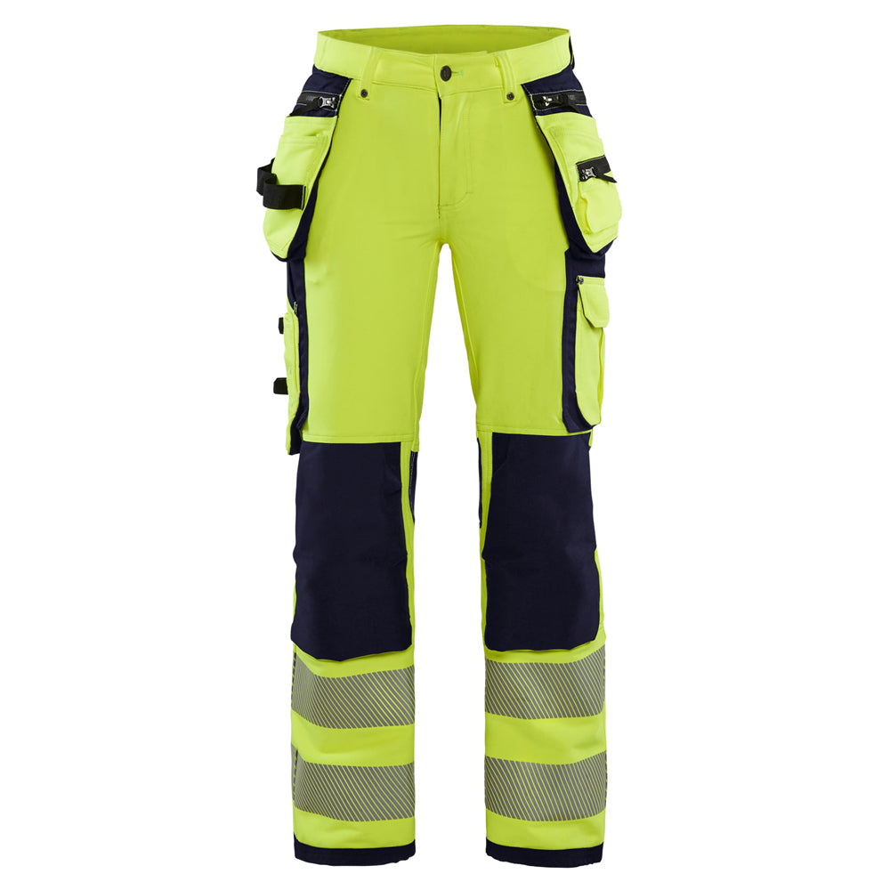 Blaklader 7197 Womens Hi-Vis 4-Way Stretch Holster Pocket Work Trouser - Premium WOMENS HI-VIS TROUSERS from Blaklader - Just £123.23! Shop now at femaleworkwear.com