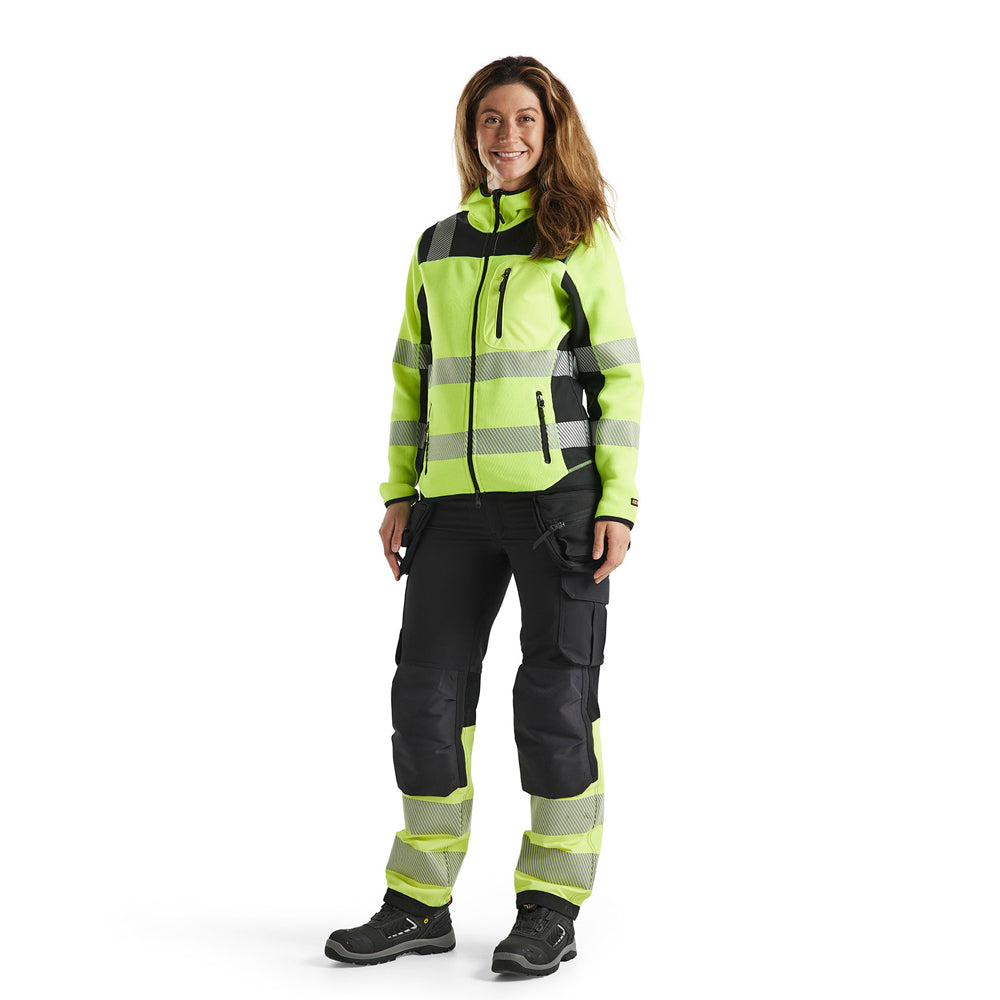 Blaklader 7193 Women's Hi-Vis 4-Way Stretch Holster Pocket Trousers - Premium WOMENS HI-VIS TROUSERS from Blaklader - Just £119.99! Shop now at femaleworkwear.com