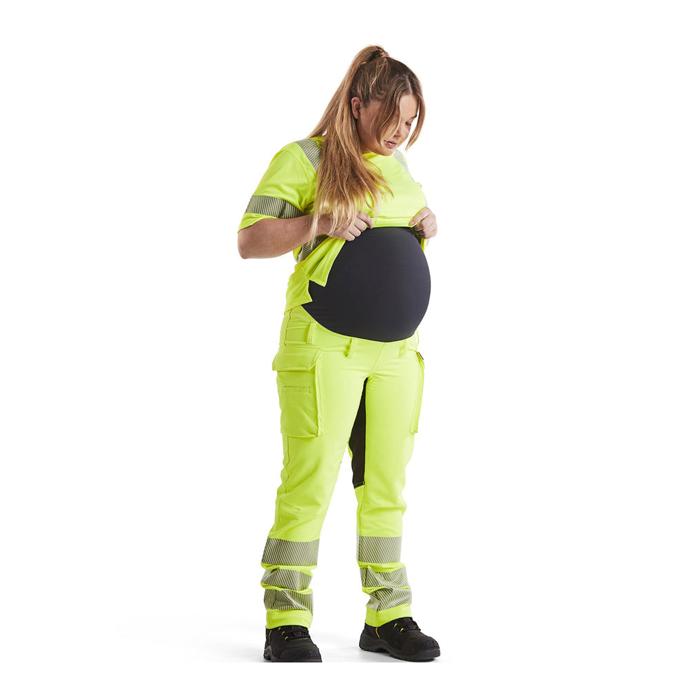 Blaklader 7100 Womens Hi-Vis 4-Way Stretch Maternity Work Trousers - Premium WOMENS HI-VIS TROUSERS from Blaklader - Just £113.25! Shop now at femaleworkwear.com