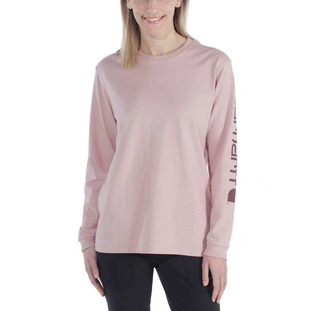 Carhartt 103401 Womens Loose Fit Heavyweight Long Sleeve Graphic T-Shirt - Premium WOMENS T-SHIRTS from Carhartt - Just £20.88! Shop now at femaleworkwear.com