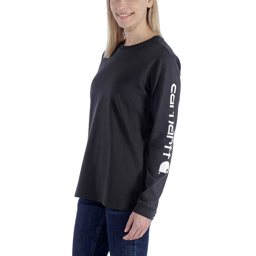 Carhartt 103401 Womens Loose Fit Heavyweight Long Sleeve Graphic T-Shirt - Premium WOMENS T-SHIRTS from Carhartt - Just £20.88! Shop now at femaleworkwear.com