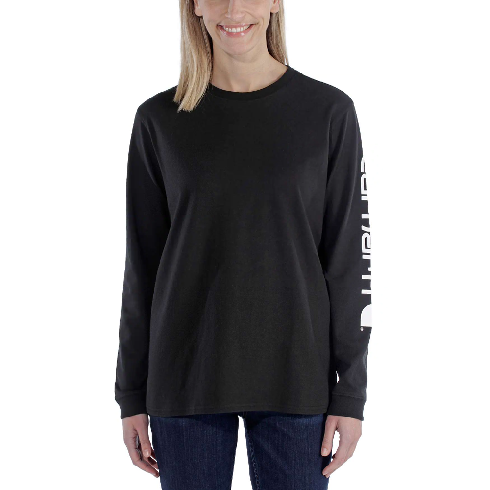 Carhartt 103401 Womens Loose Fit Heavyweight Long Sleeve Graphic T-Shirt - Premium WOMENS T-SHIRTS from Carhartt - Just £20.88! Shop now at femaleworkwear.com