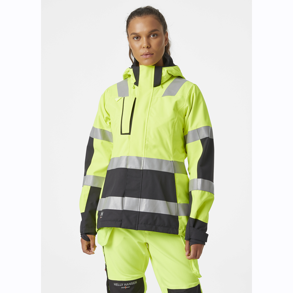 Helly Hansen 71294 Women's Luna Hi-Vis Waterproof Shell Jacket - Premium WOMENS HI-VIS JACKETS from Helly Hansen - Just £163.16! Shop now at femaleworkwear.com