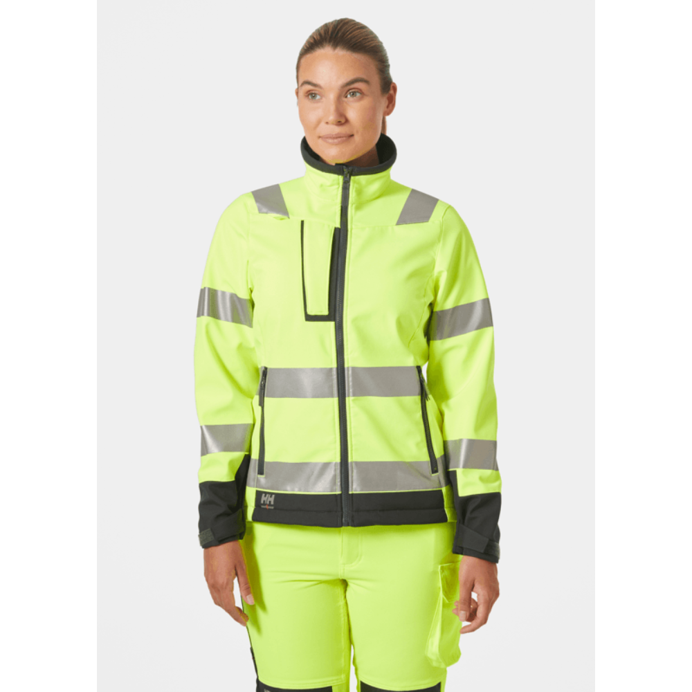 Helly Hansen 74098 Women's Luna Hi Vis Softshell Jacket - Premium WOMENS HI-VIS JACKETS from Helly Hansen - Just £85.71! Shop now at femaleworkwear.com