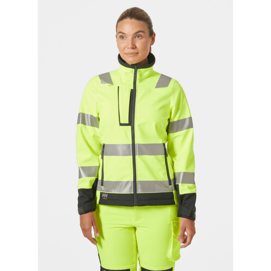 Helly Hansen 74098 Women's Luna Hi Vis Softshell Jacket - Premium WOMENS HI-VIS JACKETS from Helly Hansen - Just £85.71! Shop now at femaleworkwear.com