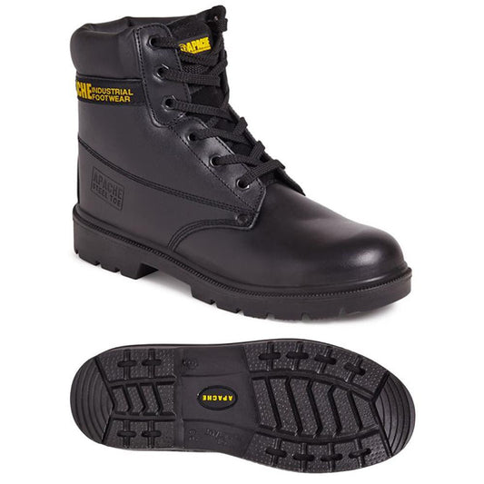 Apache AP300 Leather Workwear Work Shoe Boot Steel Toe Cap - Premium SAFETY BOOTS from Apache - Just £28.78! Shop now at femaleworkwear.com