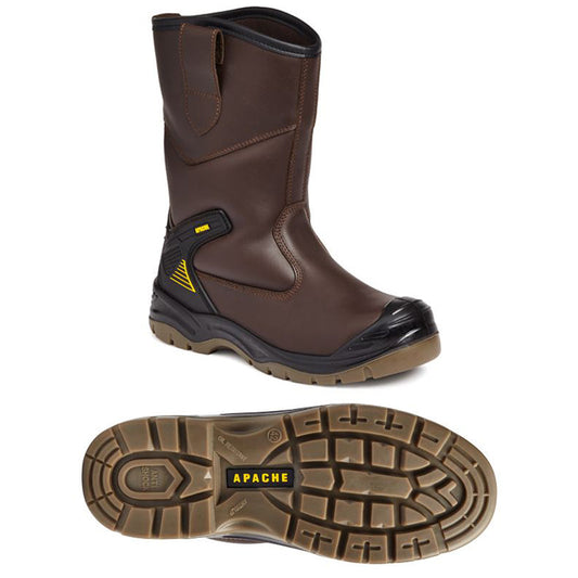 Apache AP305 Rigger Workwear Work Boot Shoe Steel Toe Cap - Premium RIGGER BOOTS from Apache - Just £49.69! Shop now at femaleworkwear.com