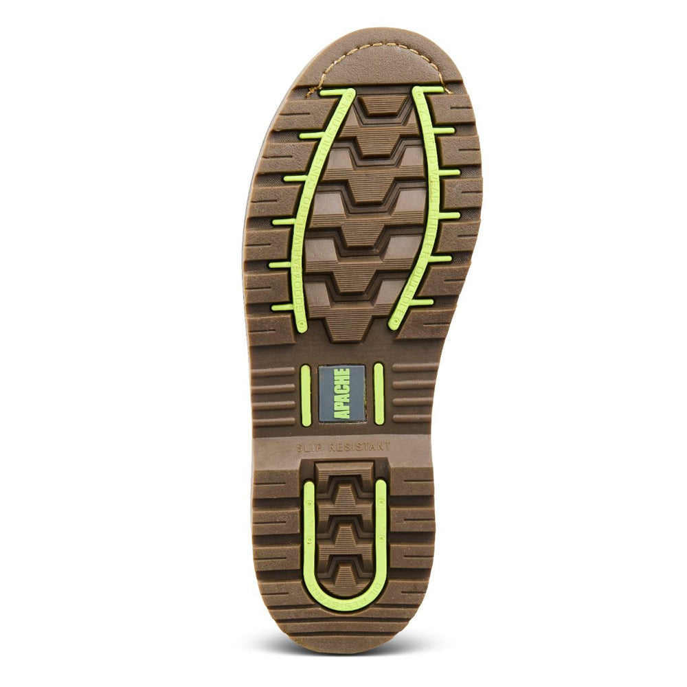 Apache Crater Brown Crazy Horse Leather Dealer Work Boot - Premium SAFETY DEALER BOOTS from Apache - Just £45.28! Shop now at femaleworkwear.com