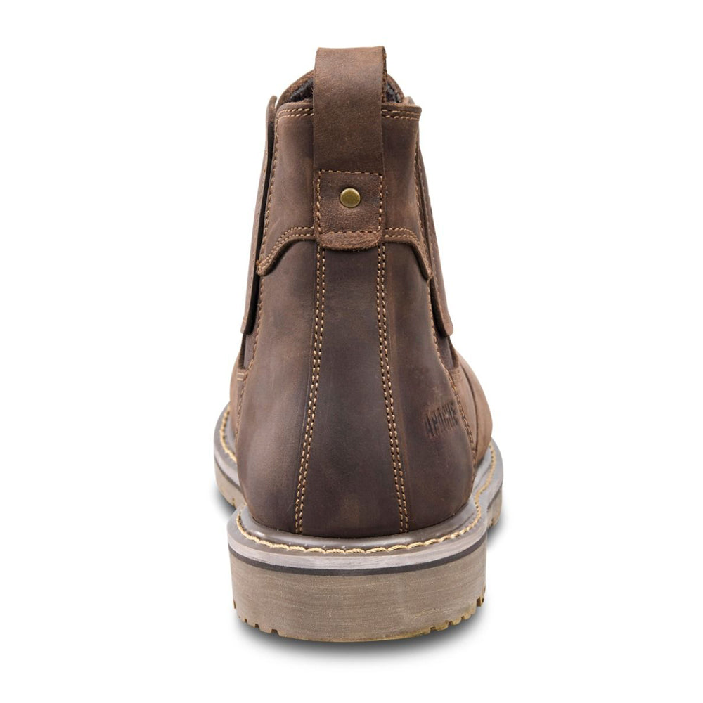 Apache Crater Brown Crazy Horse Leather Dealer Work Boot - Premium SAFETY DEALER BOOTS from Apache - Just £45.28! Shop now at femaleworkwear.com