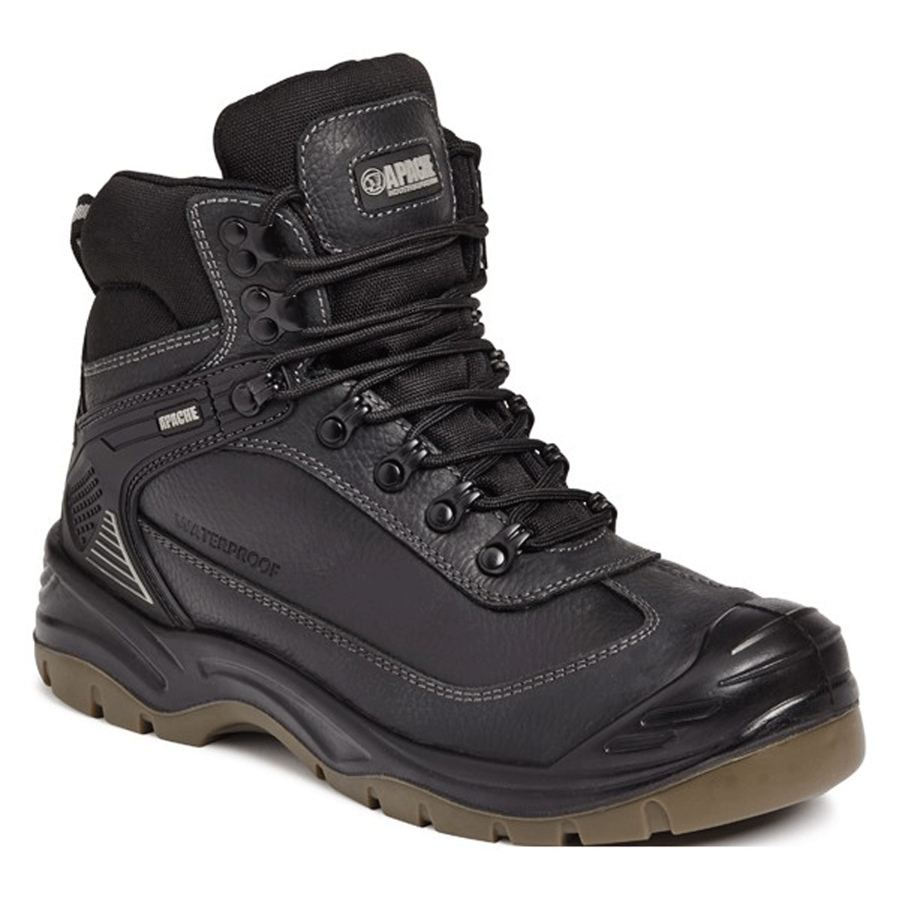 Apache Ranger Waterproof Leather Safety Hiker Work Boot Various Colours - Premium SAFETY BOOTS from Apache - Just £39.58! Shop now at femaleworkwear.com