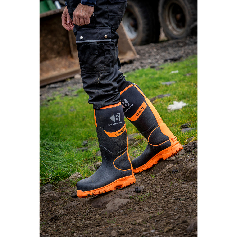 Buckler BBZ8000 S5 360° High Visibility Neoprene / Rubber Safety Wellington Boot with Ankle Protection Only Buy Now at Female Workwear!