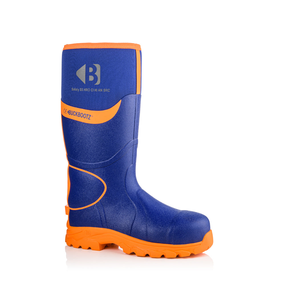 Buckler BBZ8000 S5 360° High Visibility Neoprene / Rubber Safety Wellington Boot with Ankle Protection Only Buy Now at Female Workwear!