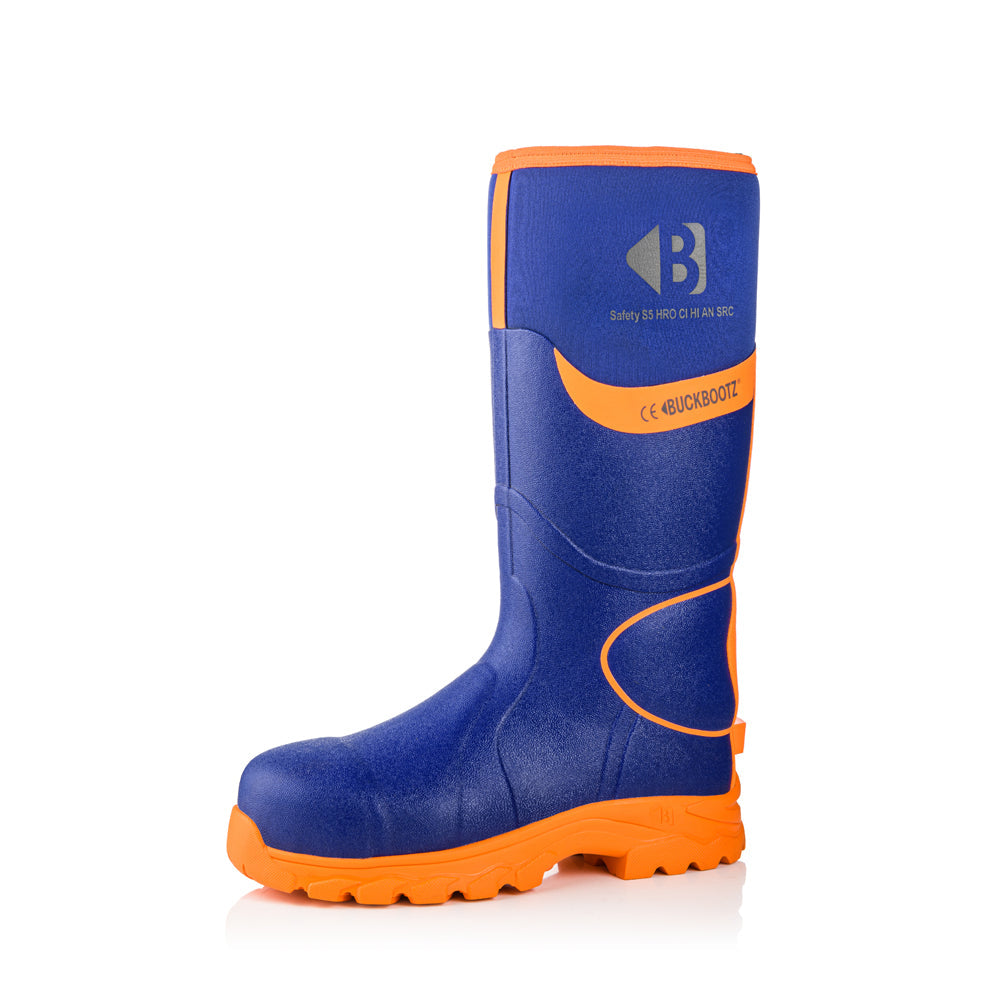 Buckler BBZ8000 S5 360° High Visibility Neoprene / Rubber Safety Wellington Boot with Ankle Protection Only Buy Now at Female Workwear!