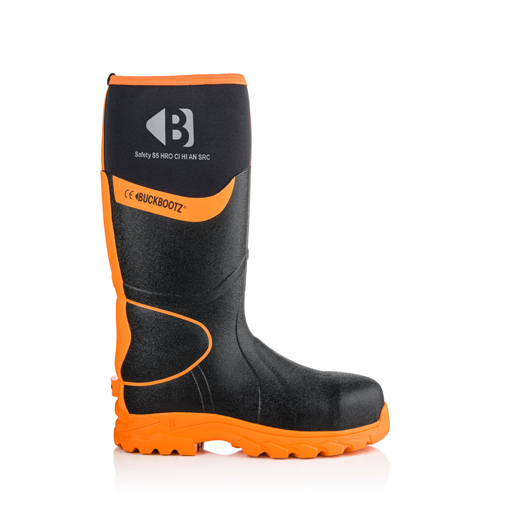 Buckler BBZ8000 S5 360° High Visibility Neoprene / Rubber Safety Wellington Boot with Ankle Protection Only Buy Now at Female Workwear!