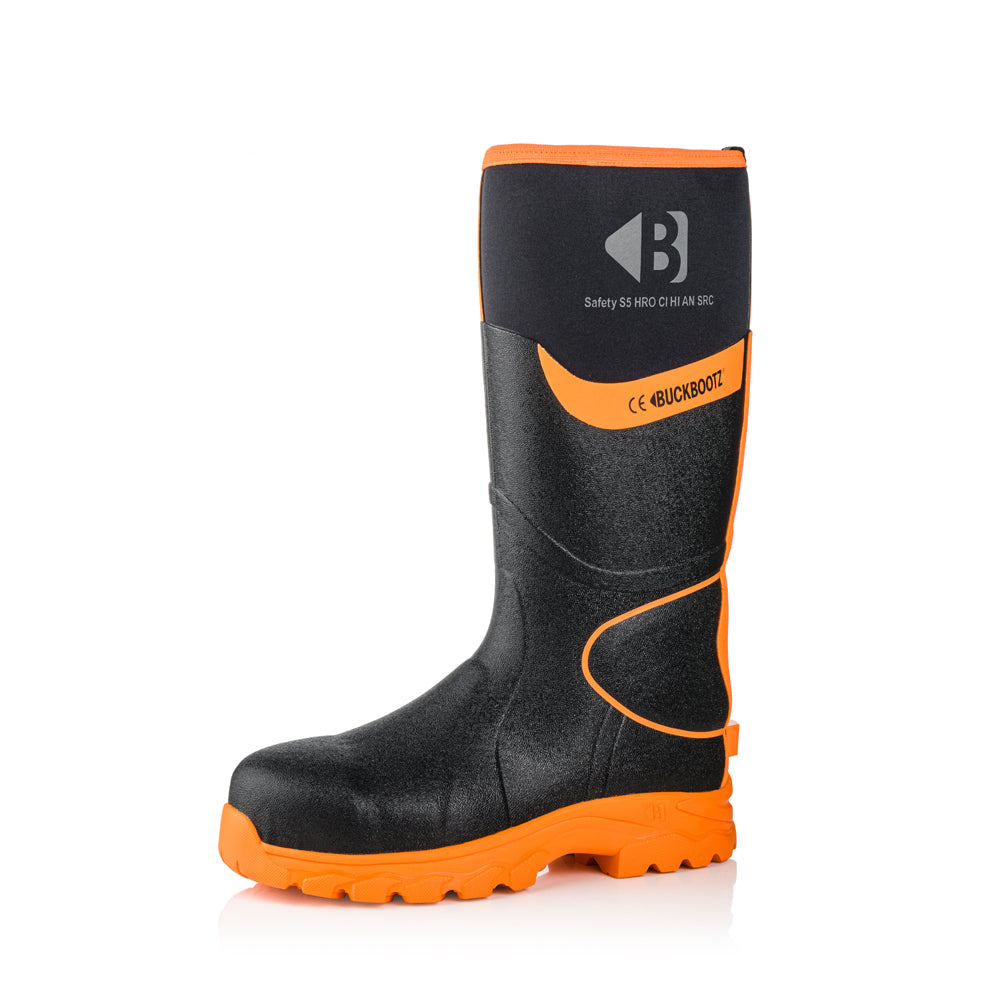 Buckler BBZ8000 S5 360° High Visibility Neoprene / Rubber Safety Wellington Boot with Ankle Protection Only Buy Now at Female Workwear!